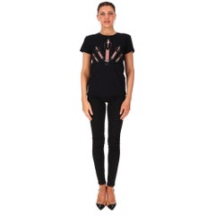 Valentino 'Love' Blade' Cotton Embroidered T-Shirt