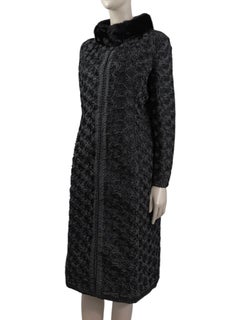 Valentino Maria Grazia Chiuri Pierpaolo Piccioli Fall 2011 Floral mink coat