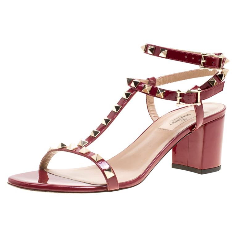 valentino maroon rockstud