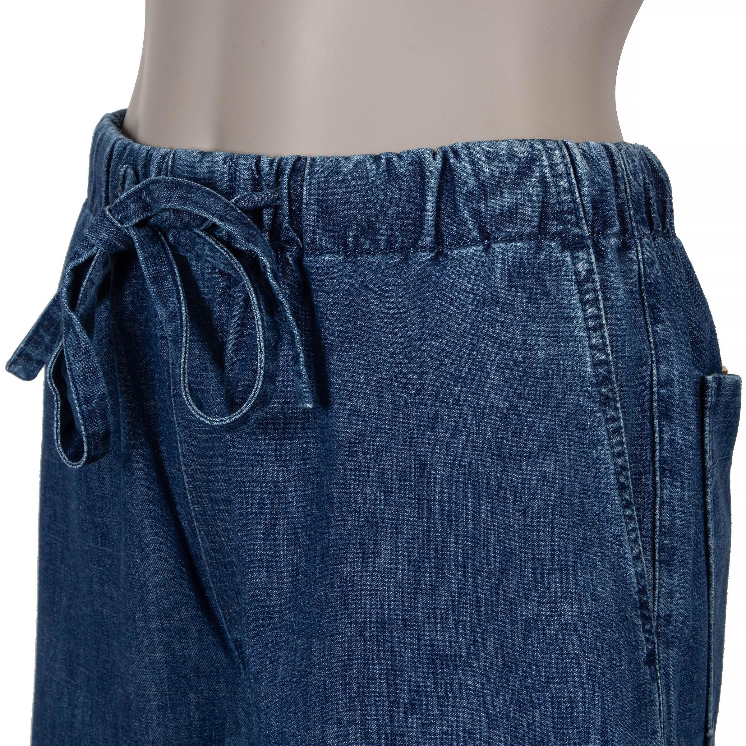 Valentino Pantaloni di jeans blu medio 2022 con cinturino largo 38 XS In condizioni ottime in vendita a Zürich, CH