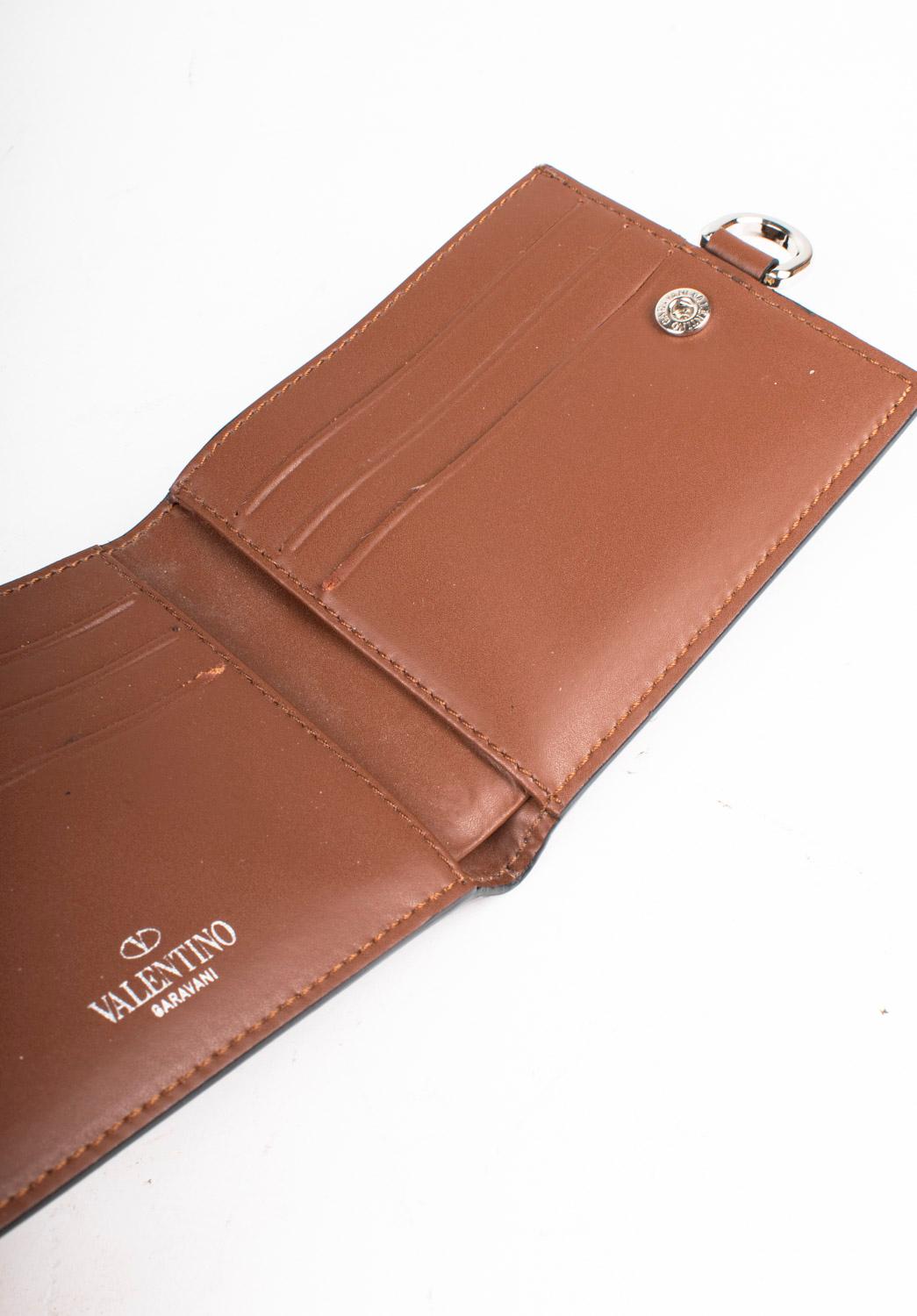 Valentino Billetera Bifold de piel para hombre, S1502 en venta 1