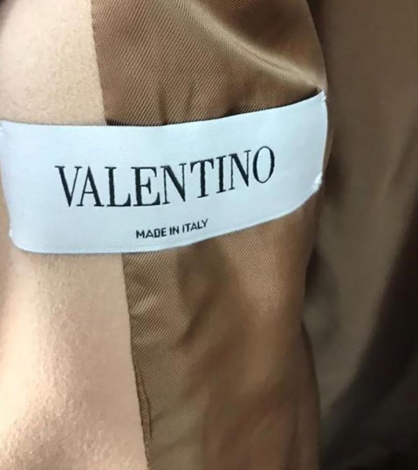 VALENTINO MEN'S WOOL PRINTED COAT It 58 - 4XL from Celebrity closet In New Condition In Montgomery, TX
