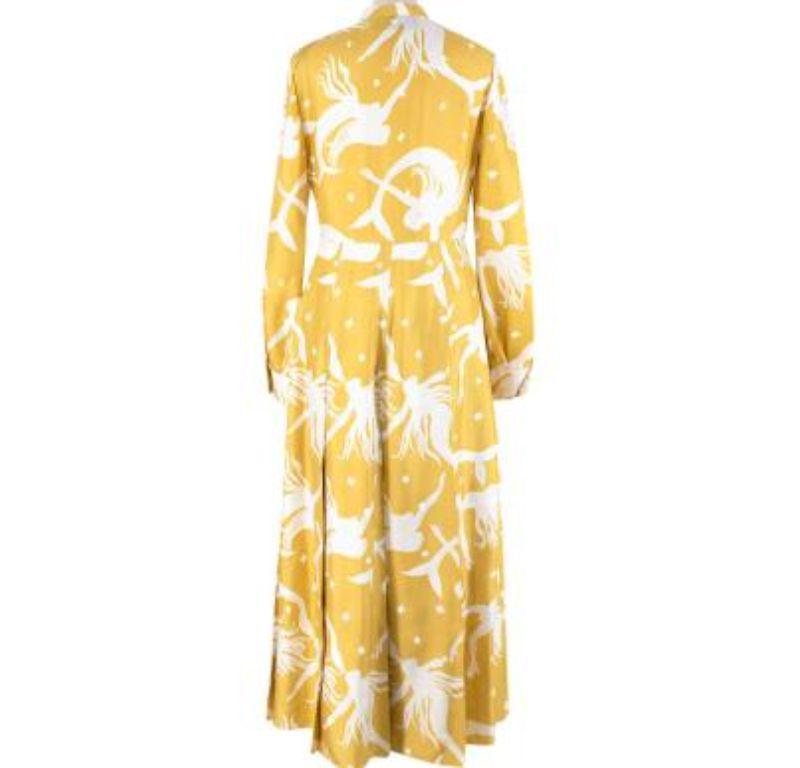 Valentino Sunflower Pussy-bow Pleated Printed Silk-georgette Midi Dress

- Luxurious silk long dress with white mermaid and star print 
- Pussy bow neck
- Button down front 
- Long sleeves with button cuffs

Made in Italy
Dry clean only
100%