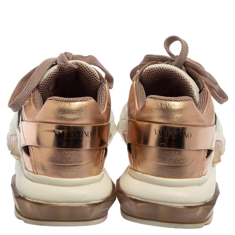 bronze sneakers