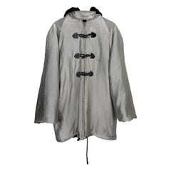 Valentino Metallic Fur-Trimmed Peacoat