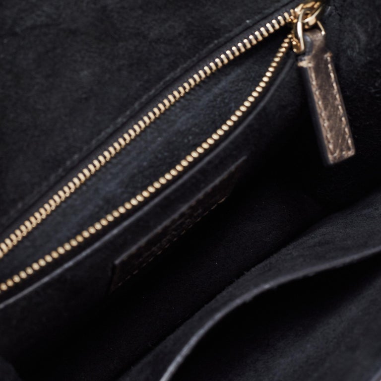 Valentino Metallic Gold Leather Small Rockstud Glam Lock Flap Bag For ...
