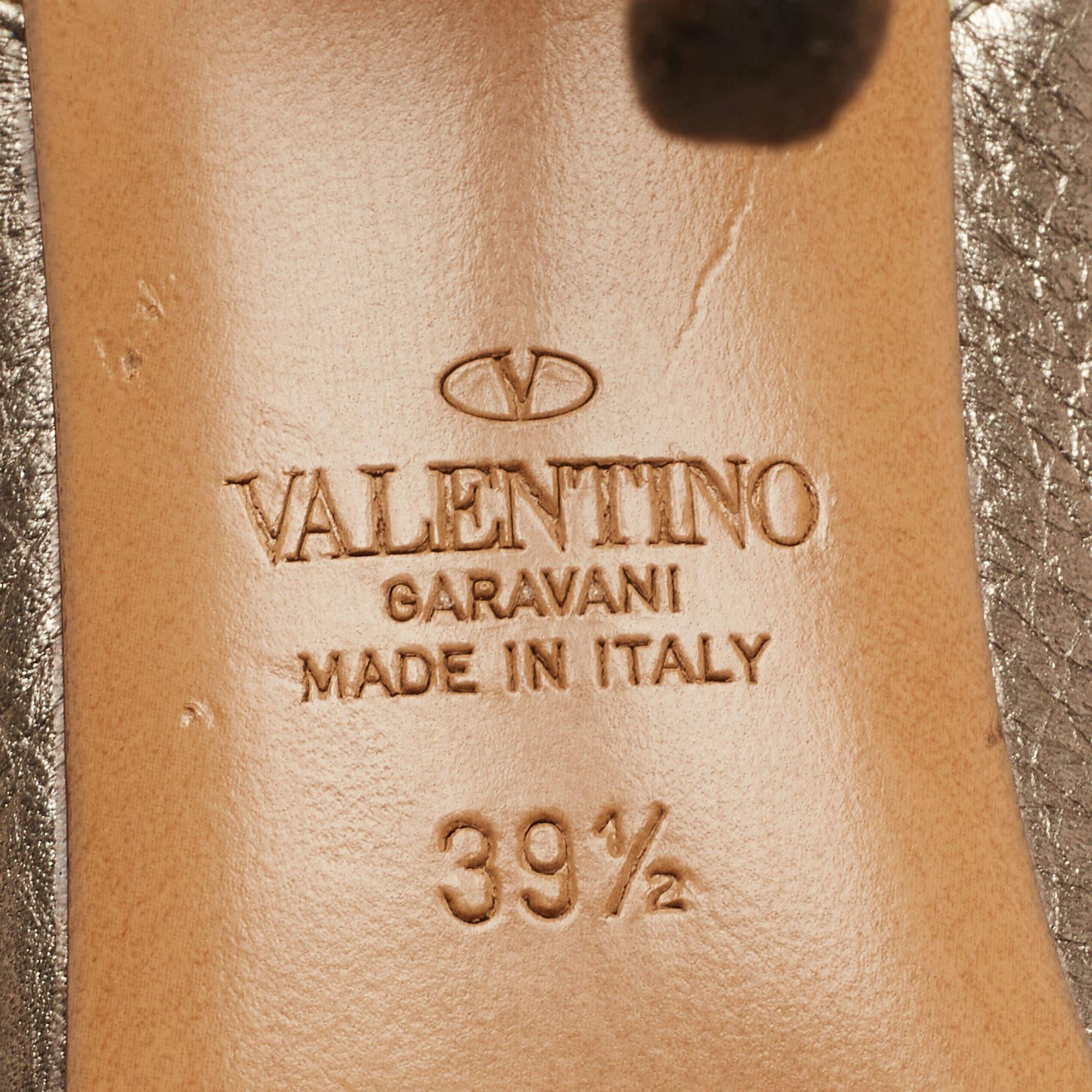 VALENTINO 25S HIGH-HEEL MULES 60 MM IN GOLD PATENT CALFSKIN WITH CRYSTAL-EMBELLISHED STRAP