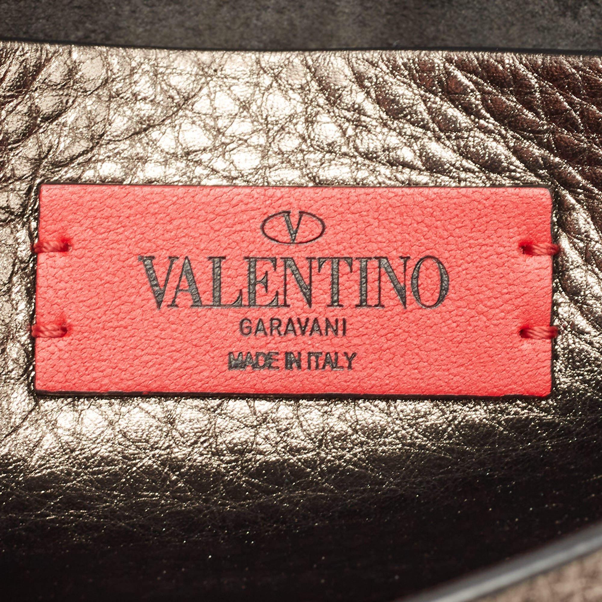 Valentino Metallic Leather Small Rockstud Crossbody Bag 8