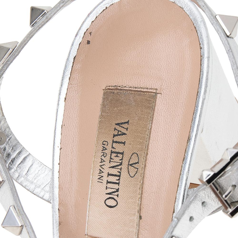 valentino silver sandals