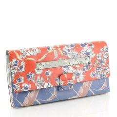 Valentino Mime Clutch Printed Leather