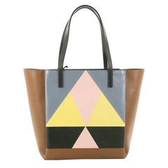 Valentino Mime Tote Colorblock Leather Medium