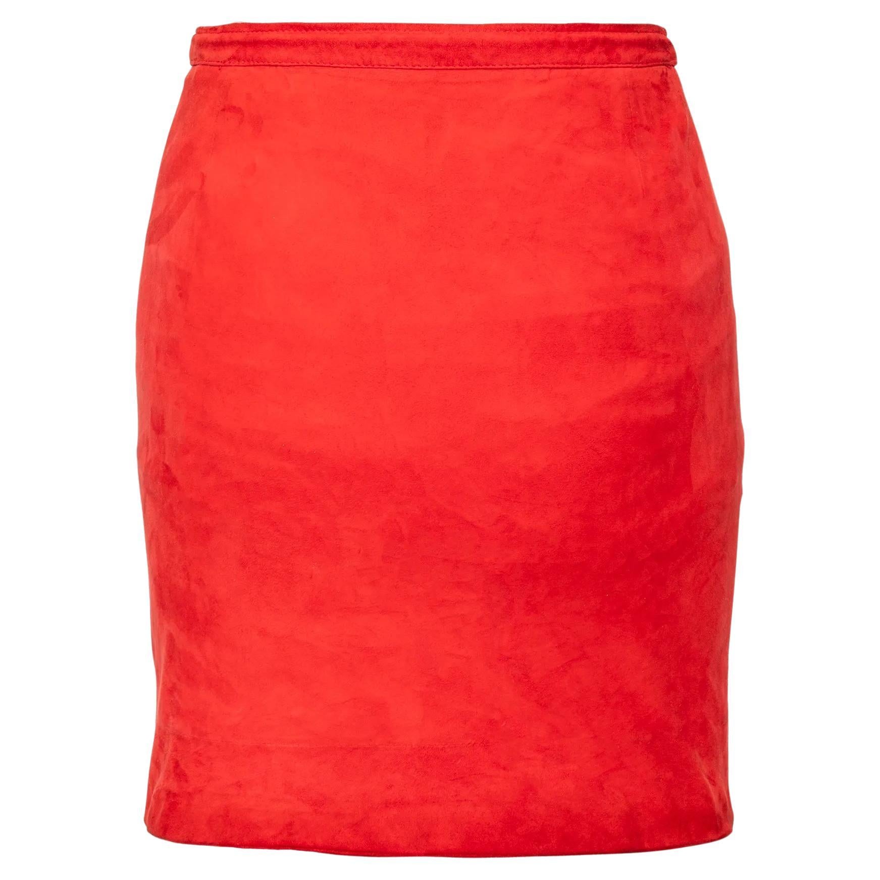 Valentino Mini Suede Skirt - '90s