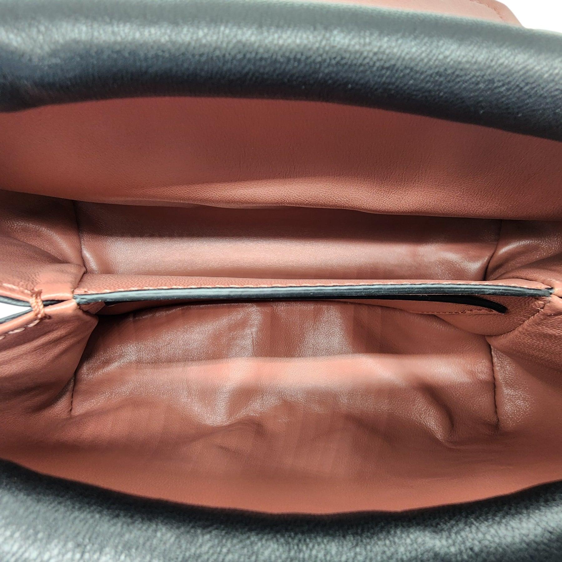 Women's Valentino Mini VLOGO East/West Shoulder Bag Leather in Black For Sale