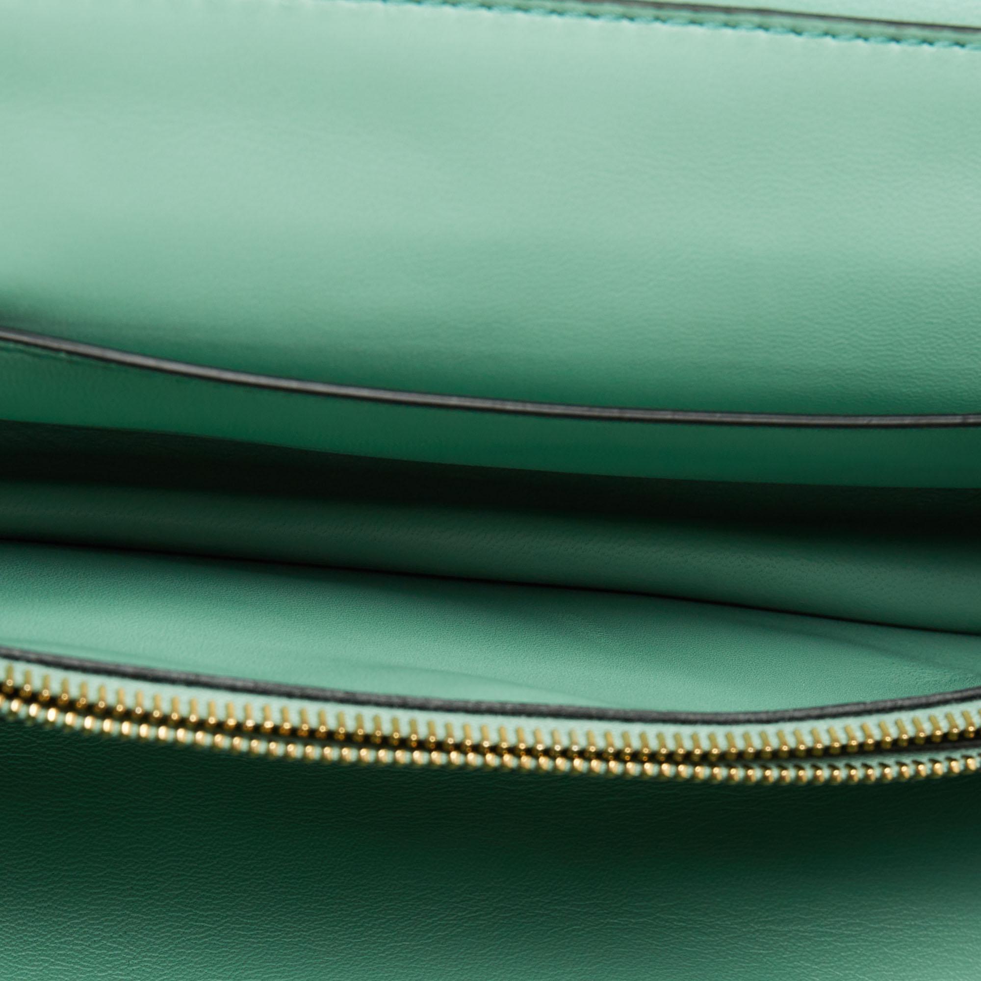 Valentino Mint Green Leather Stud Shoulder Bag 9