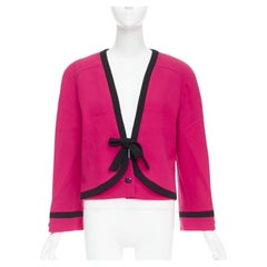 VALENTINO Miss V 1980s Wool Cropped Blazer IT44