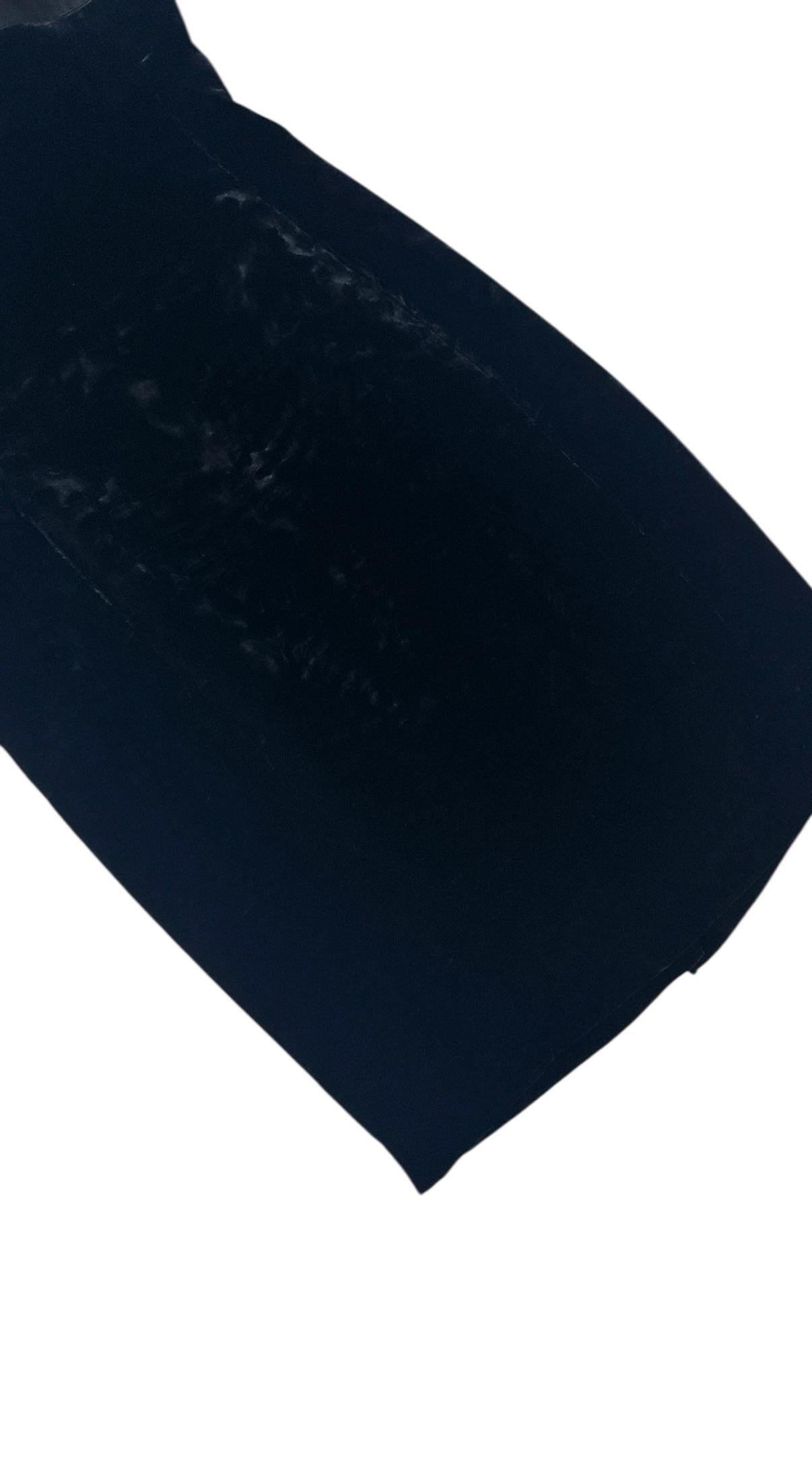 Valentino Miss V Black Velvet and Sheer Silk Cocktail Dress in vendita 2