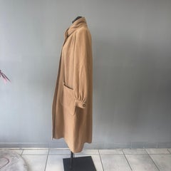 Valentino Miss V Cappotto Doppiopetto in Lana Cammello, Anni ’80