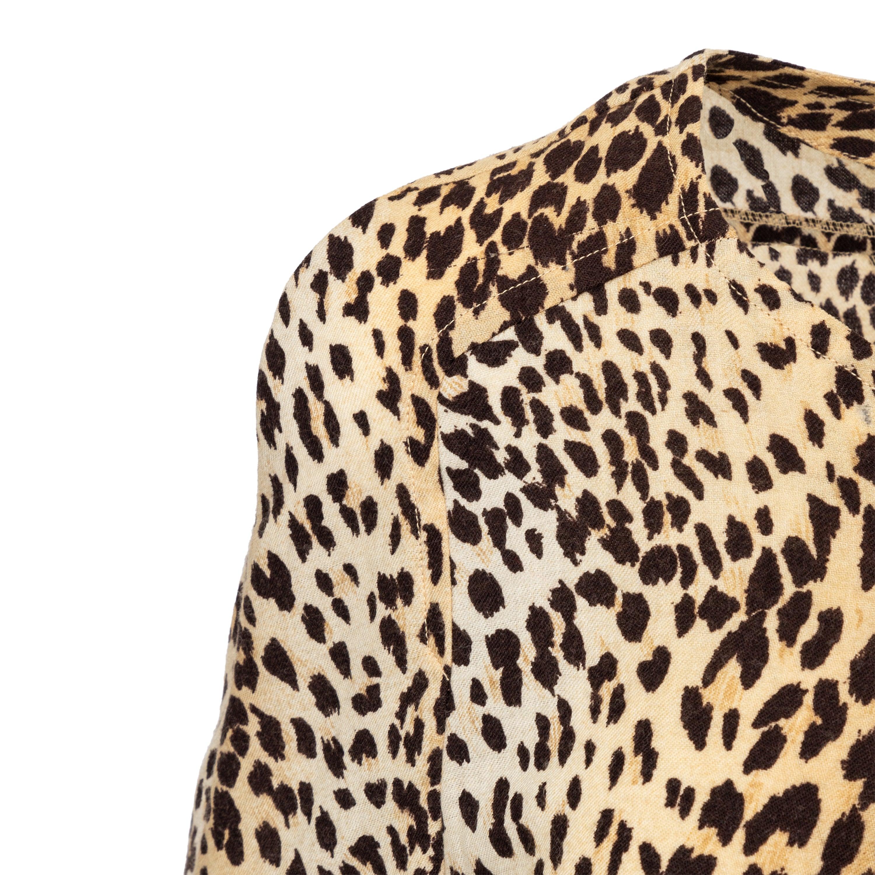 Valentino Miss V Top con estampado de leopardo - Años 90 en venta 2