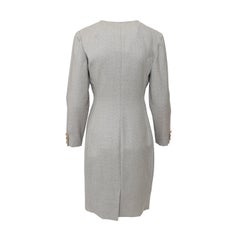 Valentino Miss V Wool Dress with Turtle Buttons - '90s