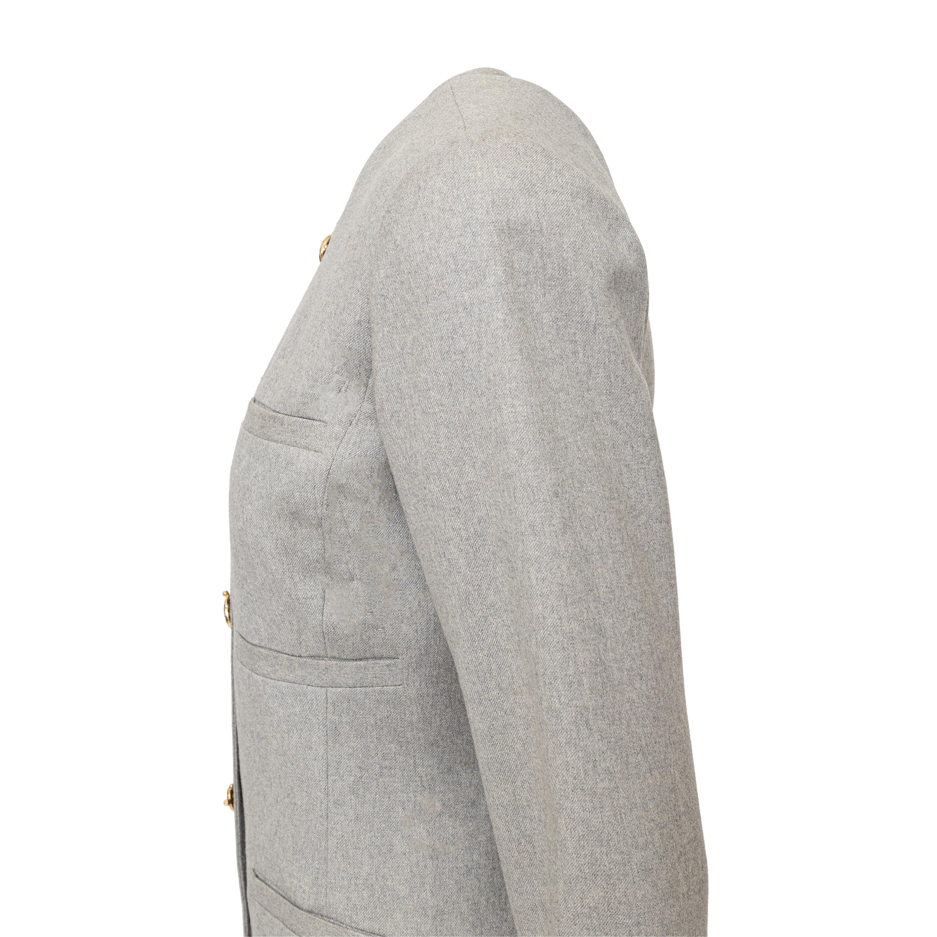 Valentino Miss V Wool Dress with Turtle Buttons - '90s In Good Condition For Sale In Milano, IT