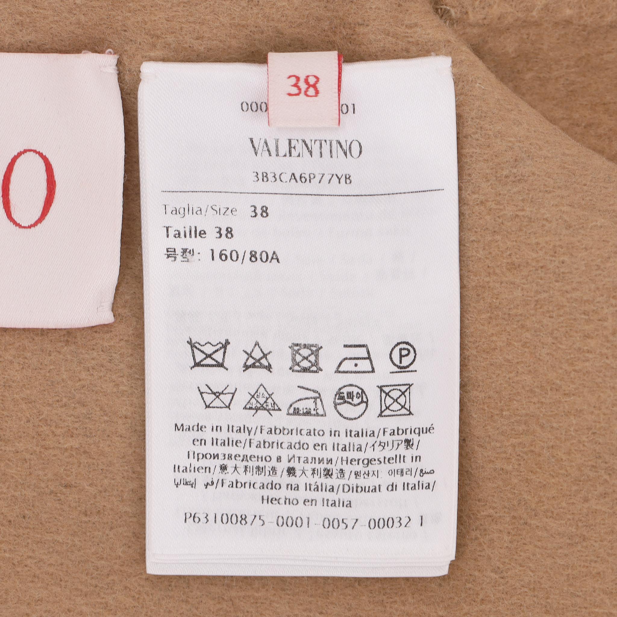 Coates reversibile in lana vergine con stampa Monogram di Valentino in vendita 4