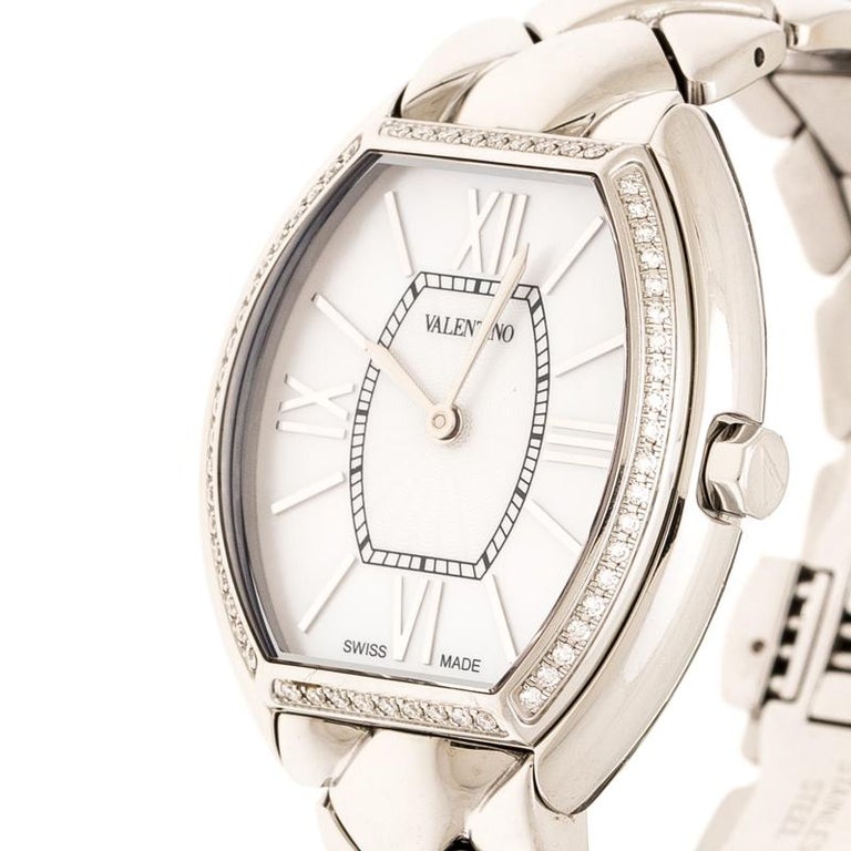 Valentino Mother of Pearl Stainless Steel Liaison V48 Women's