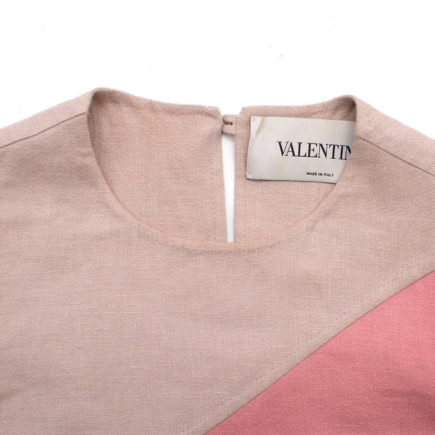 Valentino Multi Coloured Striped Dress S In Good Condition In London, GB