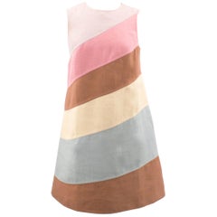 Valentino Multi Coloured Striped Dress S