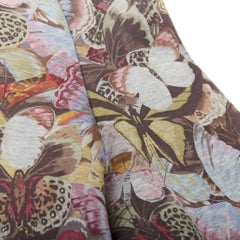 Valentino maglione pullover in neoprene con stampa a farfalla multicolore M. I.
