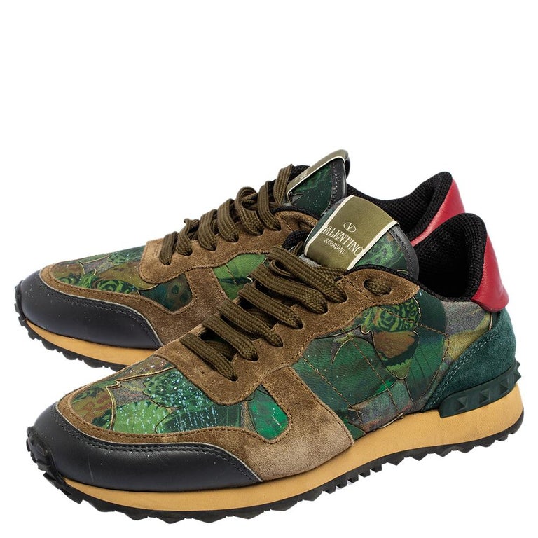Multicolor Camo Butterfly Sneakers Size 40 at 1stDibs | butterfly