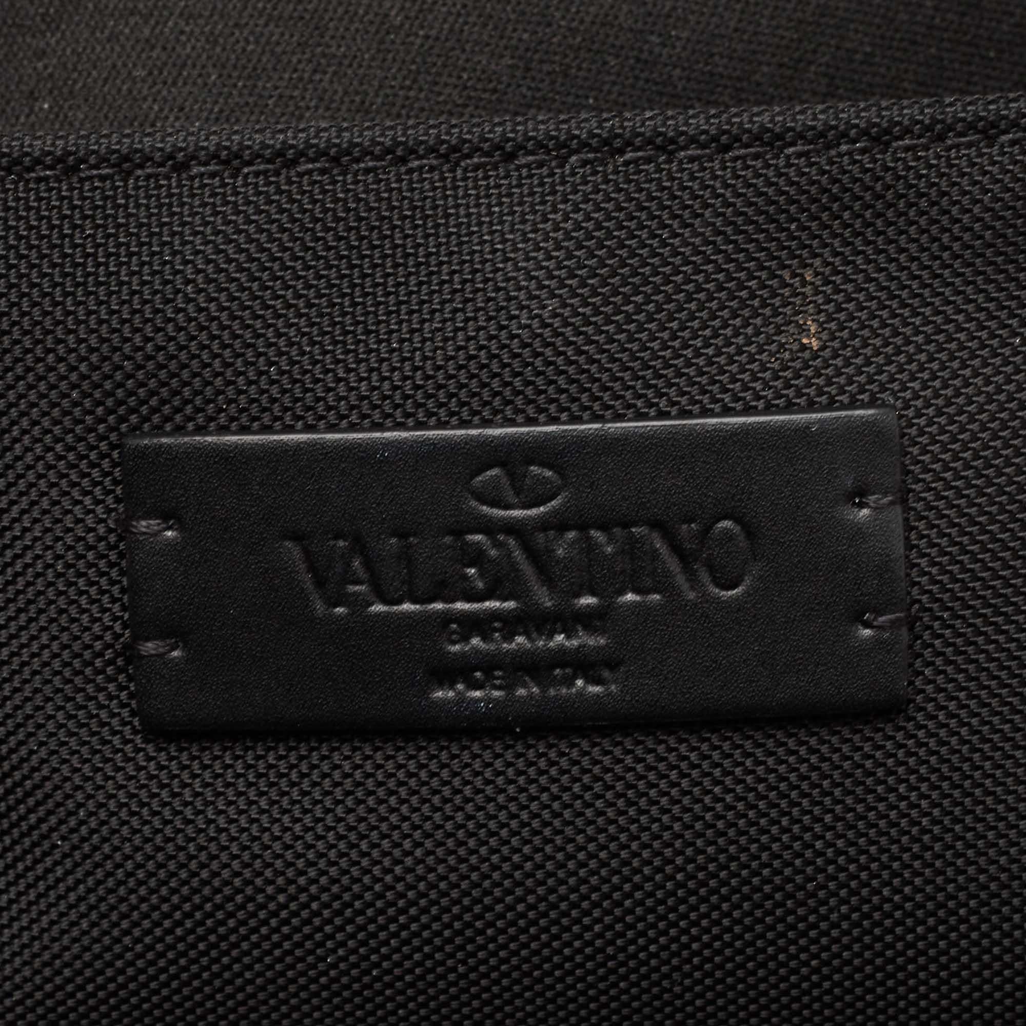Valentino Multicolor Camo Print Nylon VLTN Logo Backpack For Sale 8