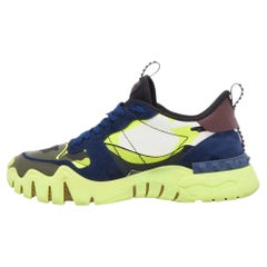 Valentino Multicolor Camouflage Rockstud Rockrunner Sneakers Size 44