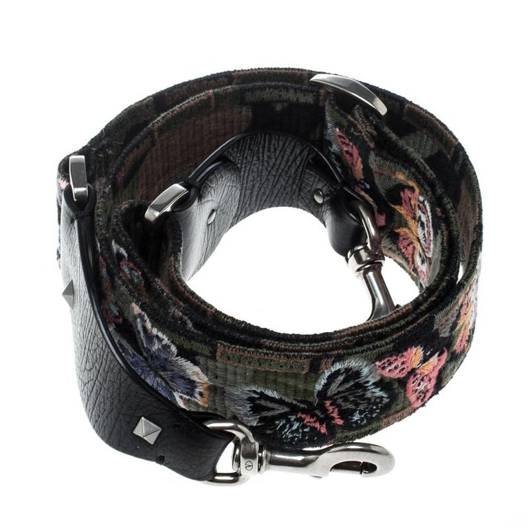 Valentino Multicolor Camu Butterfly Guitar Strap at 1stDibs