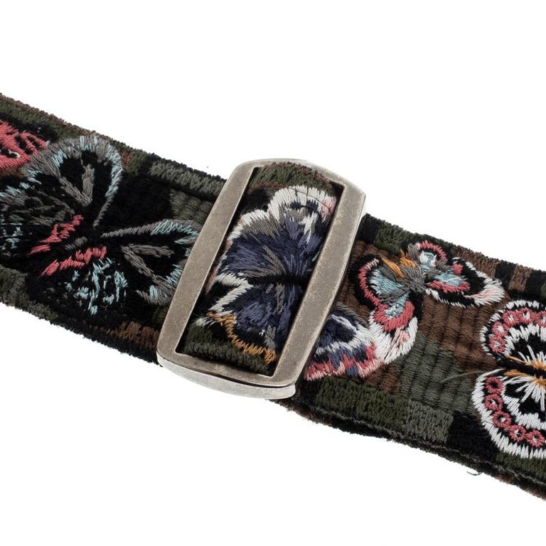 Valentino Multicolor Camu Butterfly Guitar Strap at 1stDibs