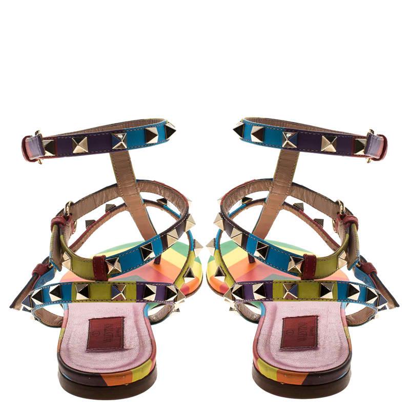 valentino sandals multicolor