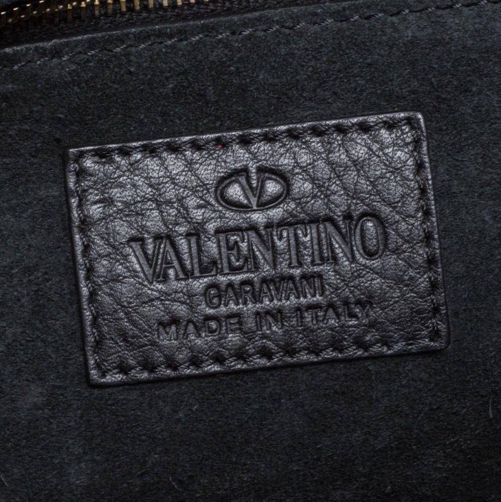 Valentino Multicolor Embroidered Leather Medium Glam Lock Flap Bag 1