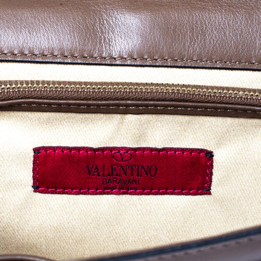 Valentino Multicolor Leather Color Block Metal Flap Shoulder Bag 1