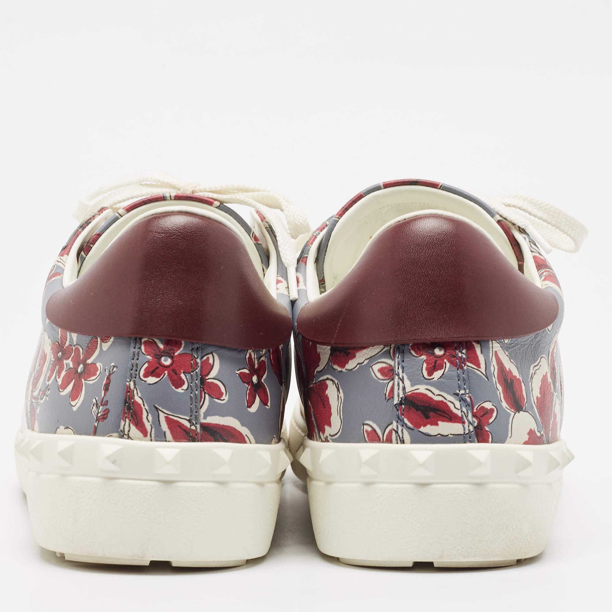 Men's Valentino Multicolor Leather Lace Up Sneakers Size 43