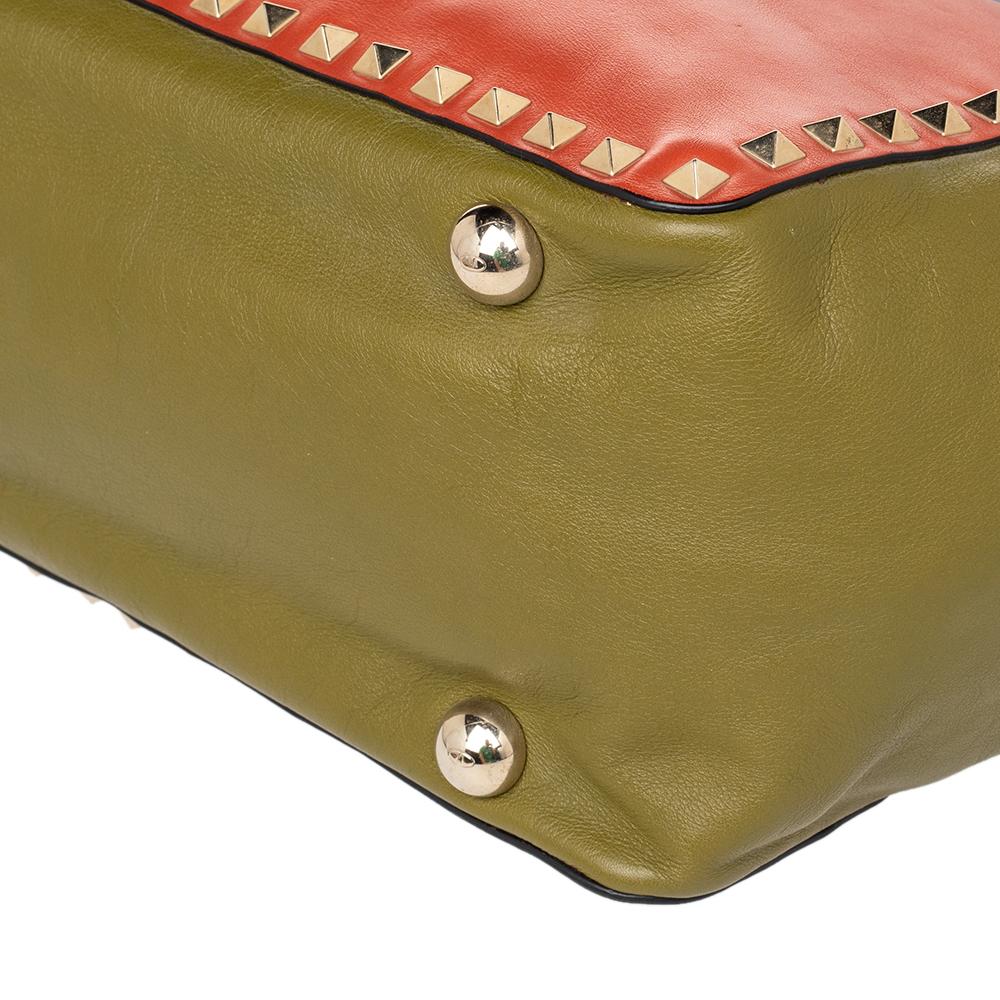 Valentino Tote media Rockstud in pelle multicolore 2