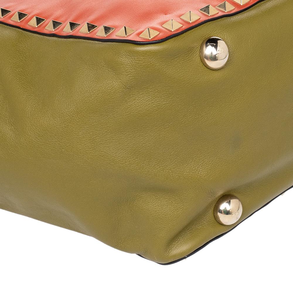 Valentino Tote media Rockstud in pelle multicolore 3