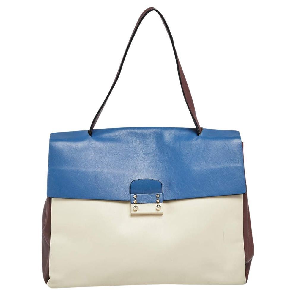 Valentino Multicolor Leather Mime Top Handle Bag For Sale