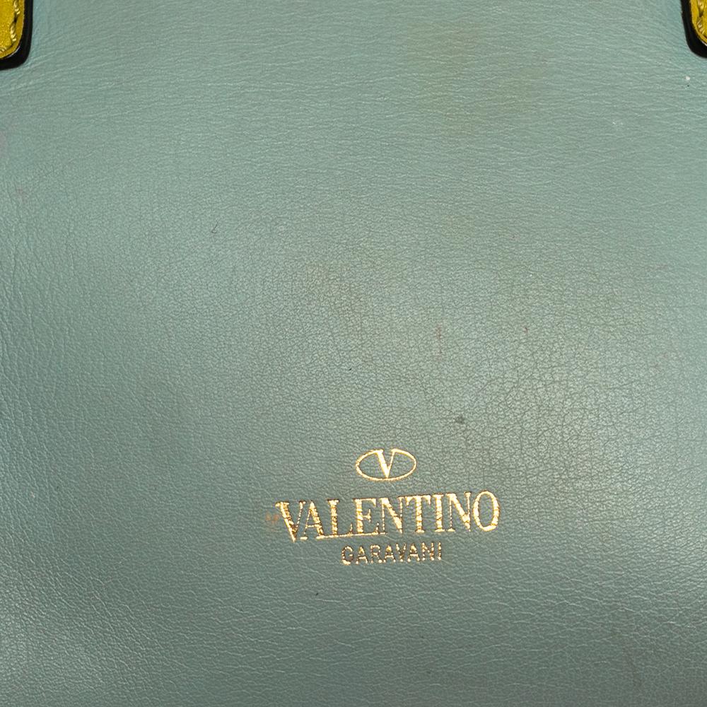 Valentino Multicolor Leather Mini Rockstud Trapeze Tote 7