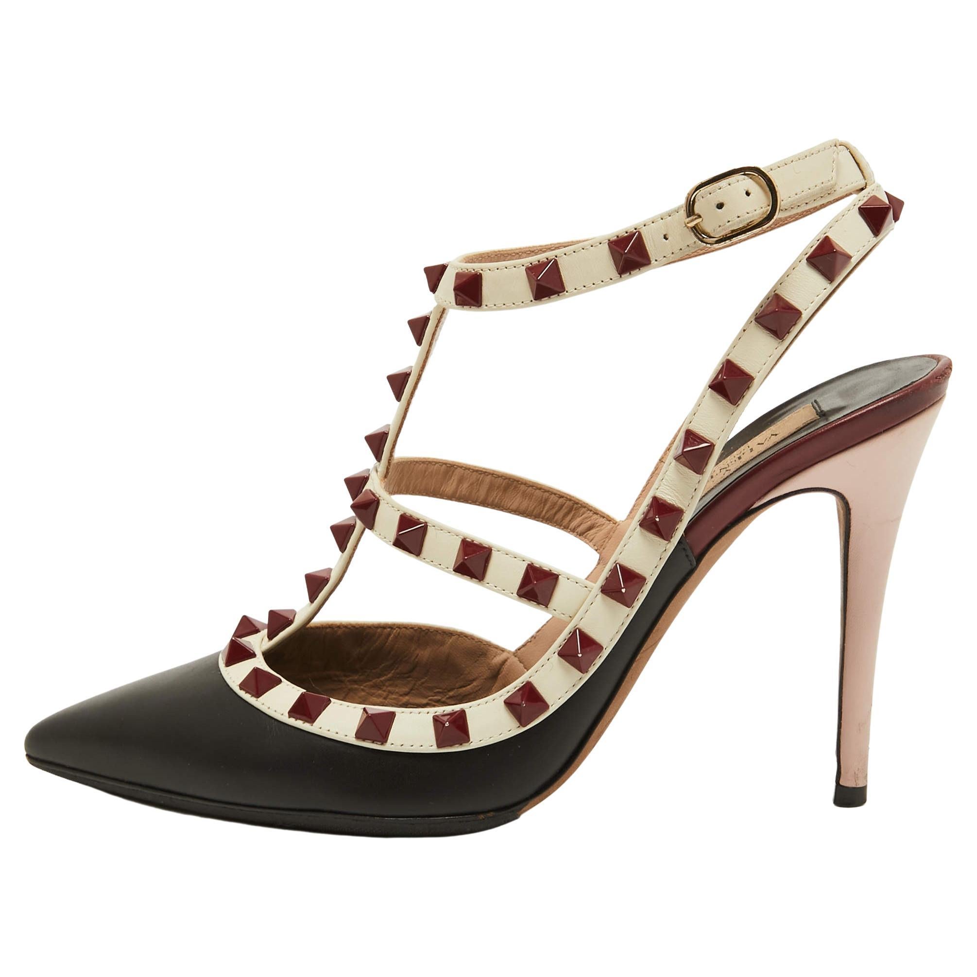 Patent Leather Rockstud Heel