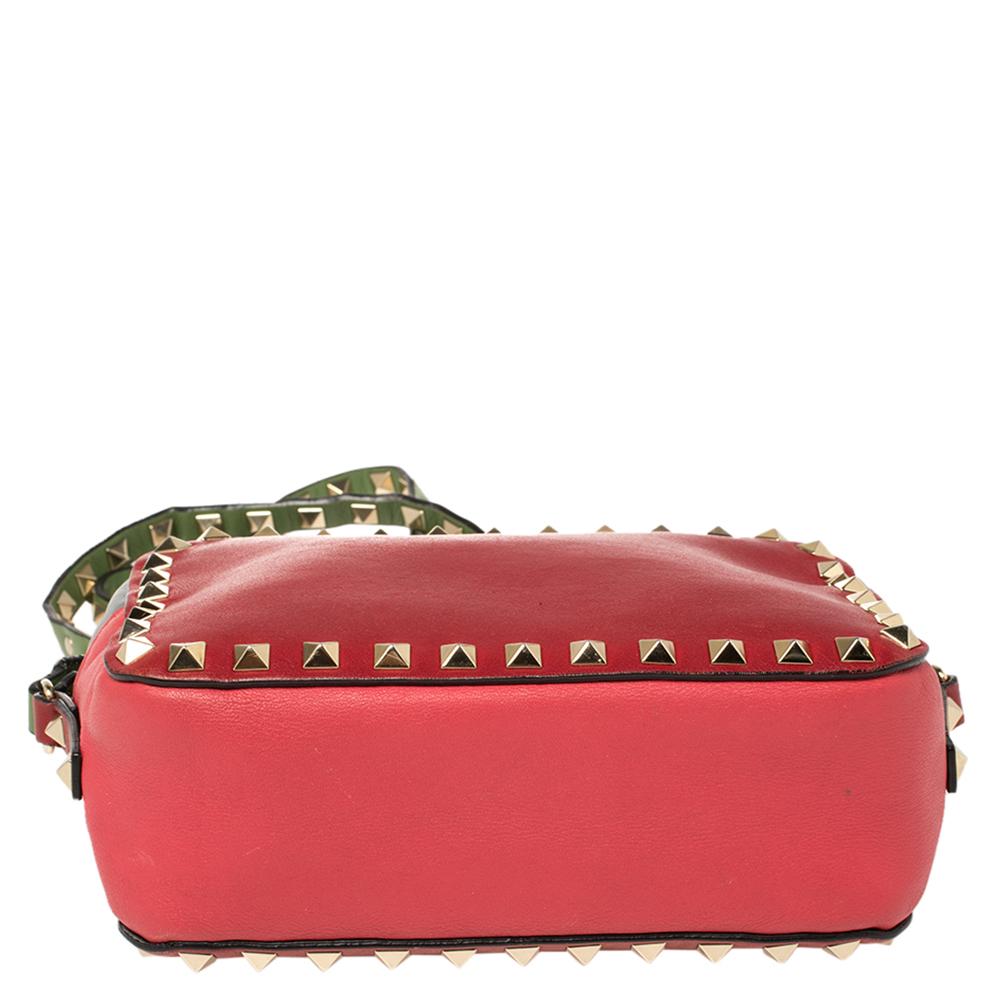 Women's Valentino Multicolor Leather Rockstud Camera Crossbody Bag