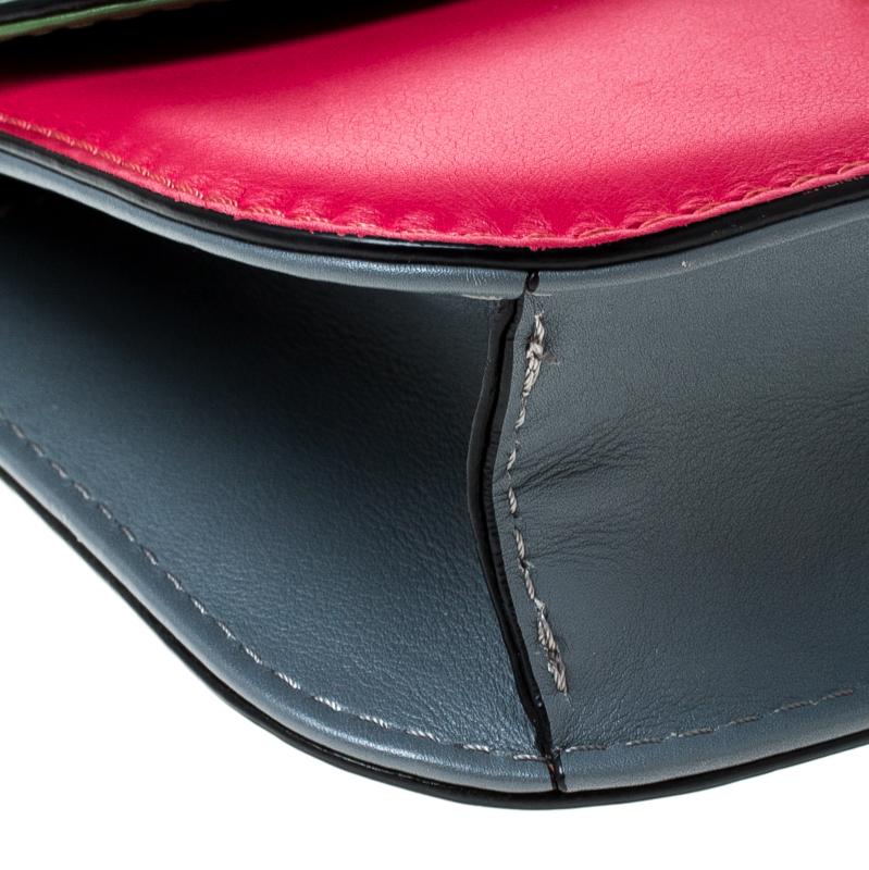 Valentino Multicolor Leather Small Rockstud Glam Lock Flap Bag 1