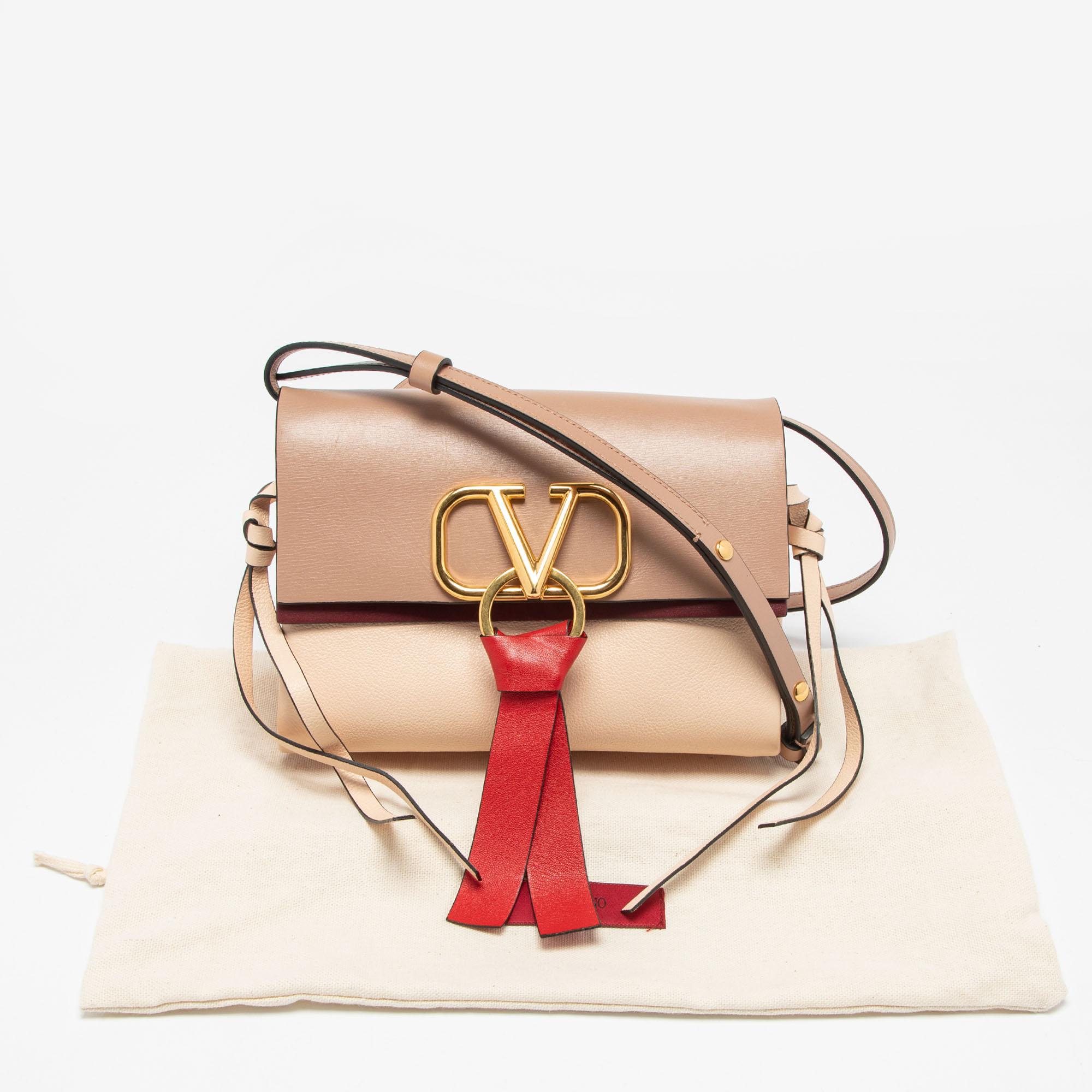 Valentino Multicolor Leather VRing Crossbody Bag 13