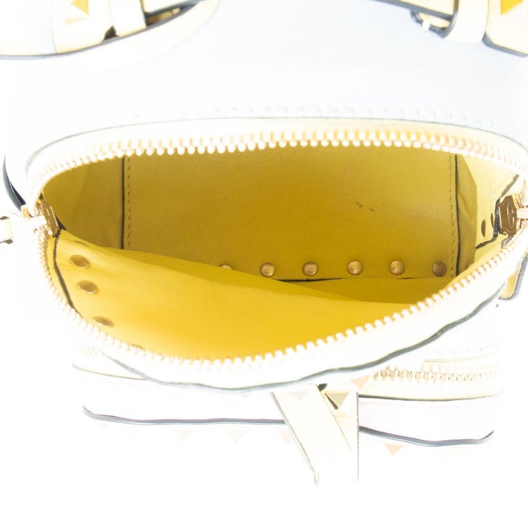 VALENTINO multicolor leather WATERCOLOR ROCKSTUD BACKPACK 