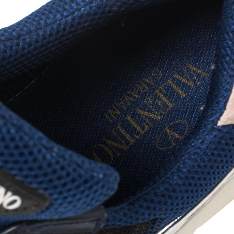 mk hero leather and mesh trainer