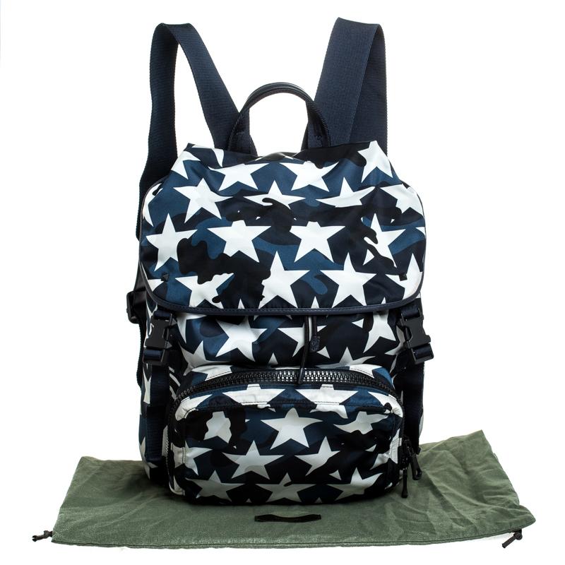 Valentino Multicolor Nylon Star Backpack 4