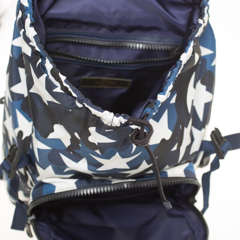 Valentino Multicolor Nylon Star Backpack In Excellent Condition In Dubai, Al Qouz 2